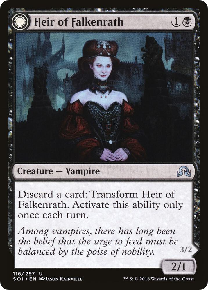 Heir of Falkenrath 116 card from Shadows over Innistrad