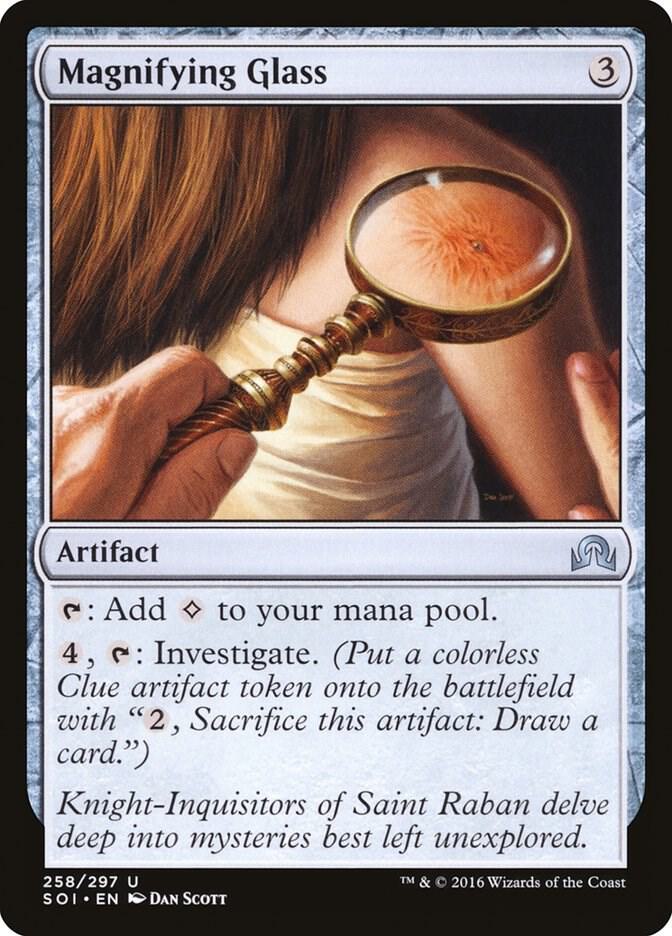Magnifying Glass 258 card from Shadows over Innistrad