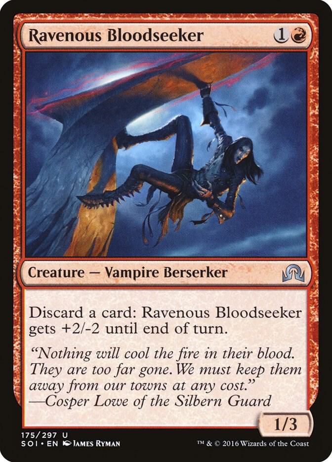 Ravenous Bloodseeker 175 card from Shadows over Innistrad