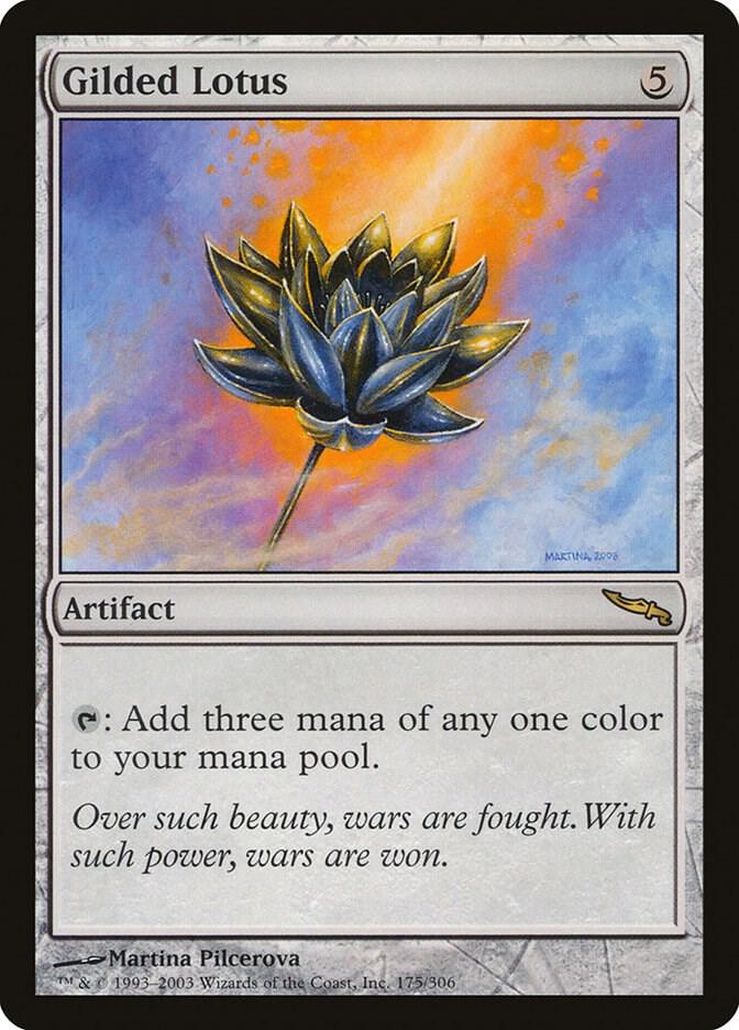 Gilded Lotus 175 card from Mirrodin