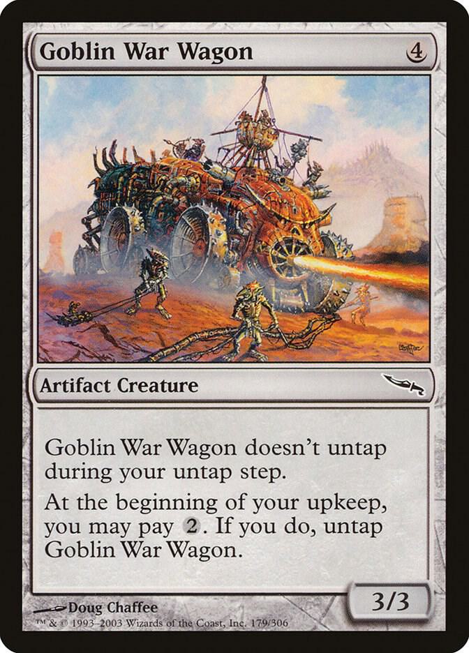 Goblin War Wagon 179 card from Mirrodin