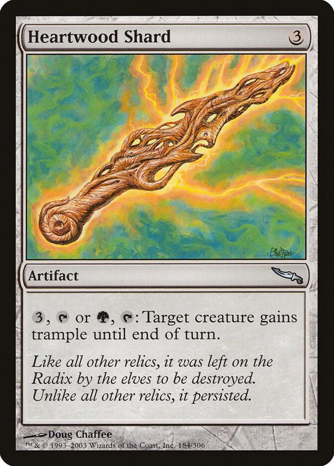 Heartwood Shard 184 card from Mirrodin