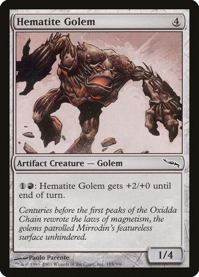 Hematite Golem 185 card from Mirrodin