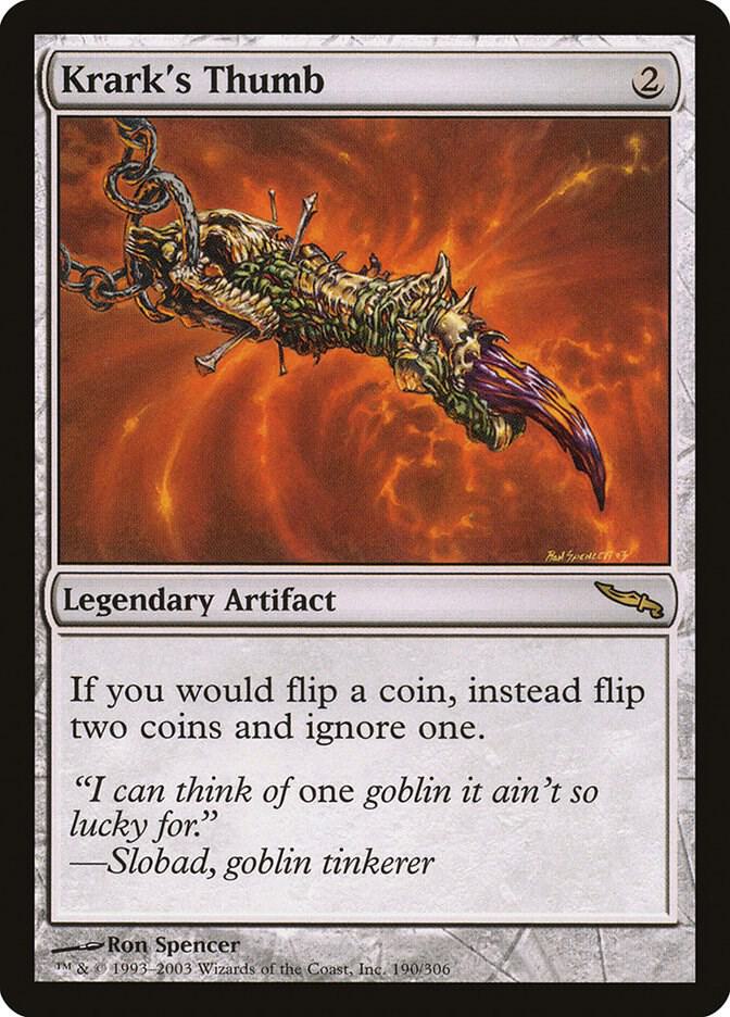 Krark's Thumb 190 card from Mirrodin