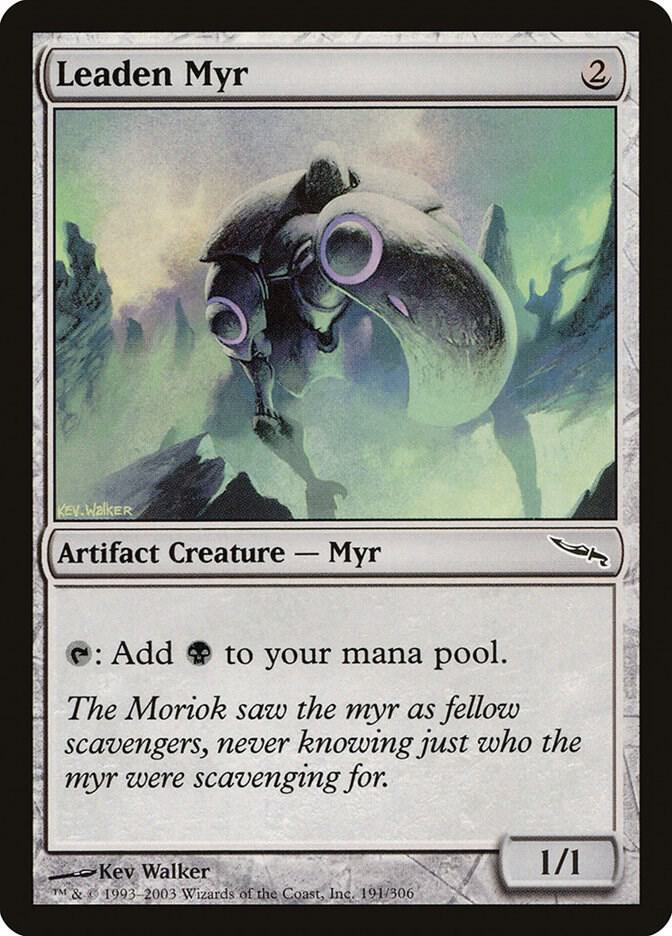 Leaden Myr 191 card from Mirrodin