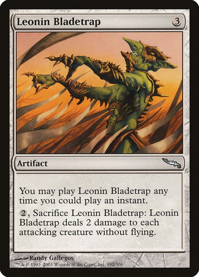 Leonin Bladetrap 192 card from Mirrodin