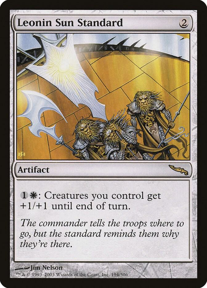 Leonin Sun Standard 194 card from Mirrodin