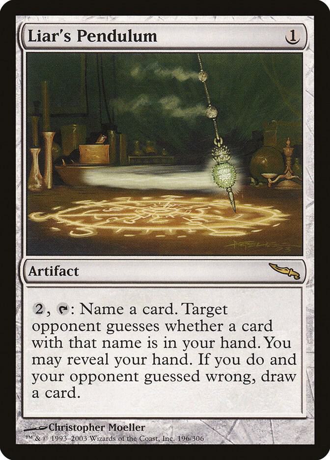 Liar's Pendulum 196 card from Mirrodin