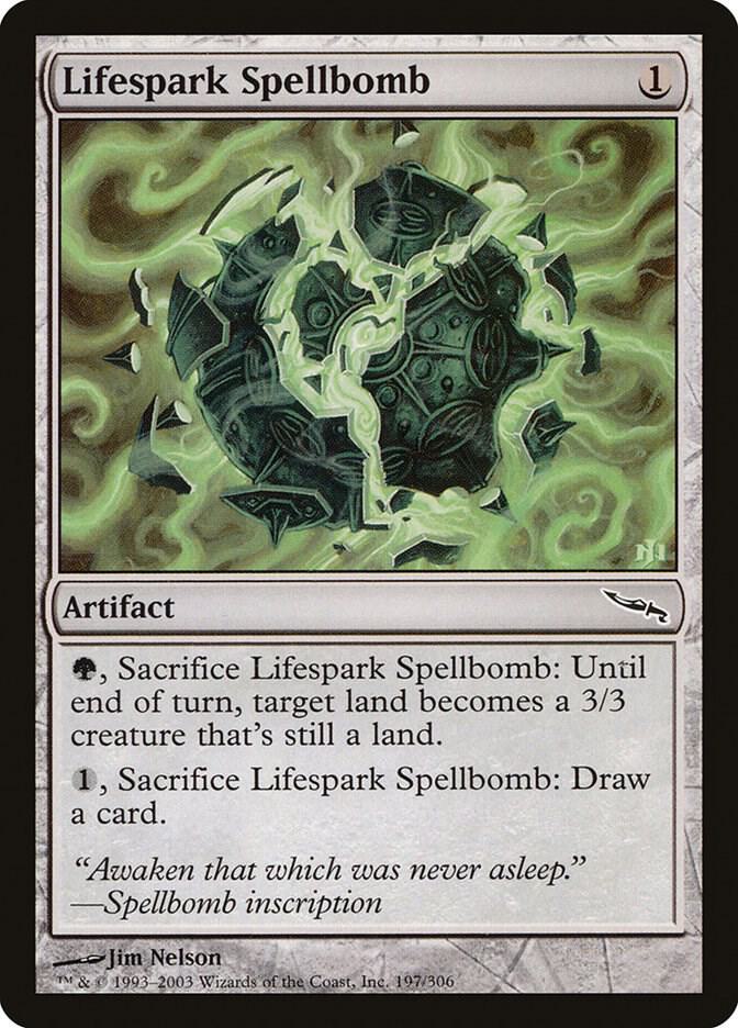 Lifespark Spellbomb 197 card from Mirrodin