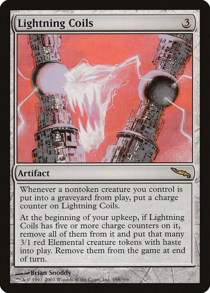 Lightning Coils 198 card from Mirrodin