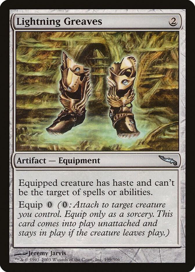Lightning Greaves 199 card from Mirrodin