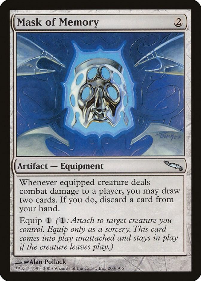 Mask of Memory 203 card from Mirrodin