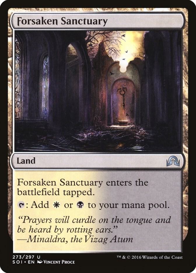 Forsaken Sanctuary 273 card from Shadows over Innistrad