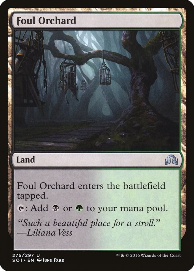 Foul Orchard 275 card from Shadows over Innistrad
