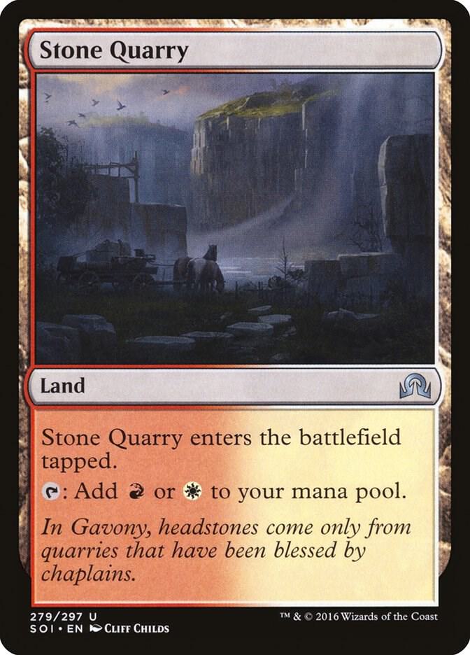 Stone Quarry 279 card from Shadows over Innistrad