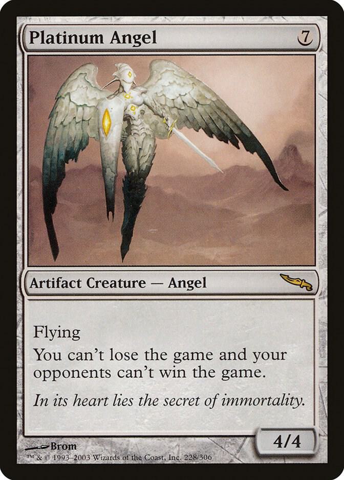 Platinum Angel 228 card from Mirrodin