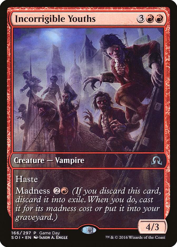 Incorrigible Youths 166 card from Game Day & Store Championship Promos