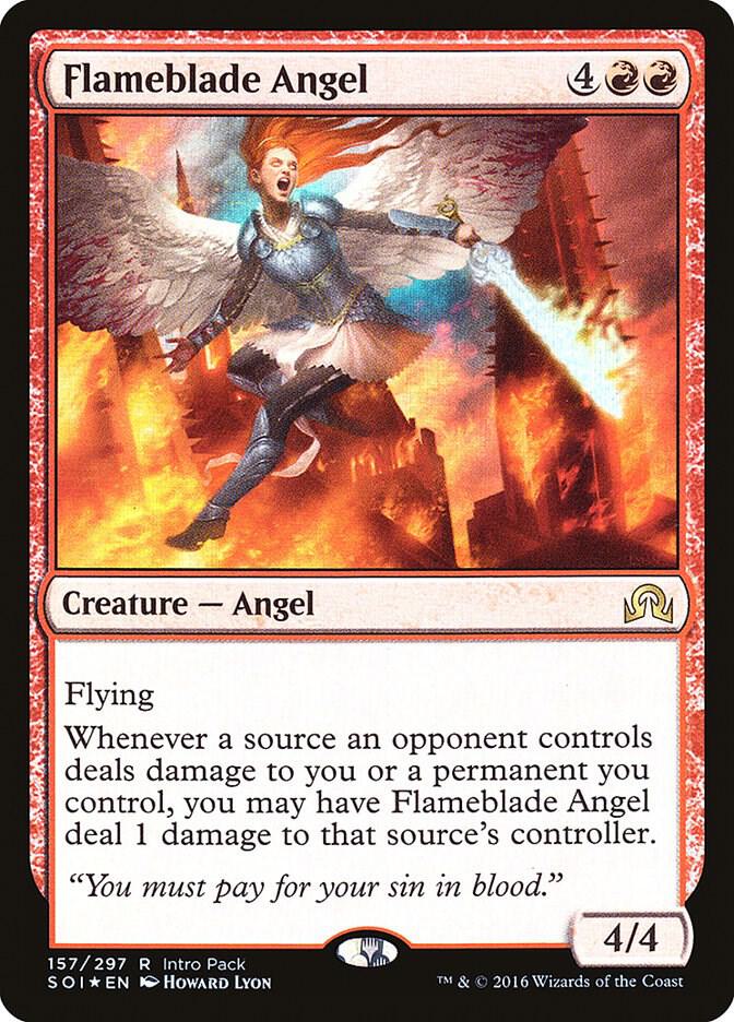Flameblade Angel 157 card from Unique and Miscellaneous Promos