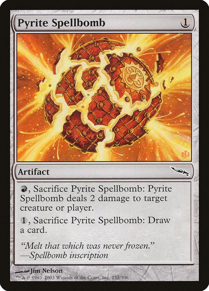 Pyrite Spellbomb 232 card from Mirrodin