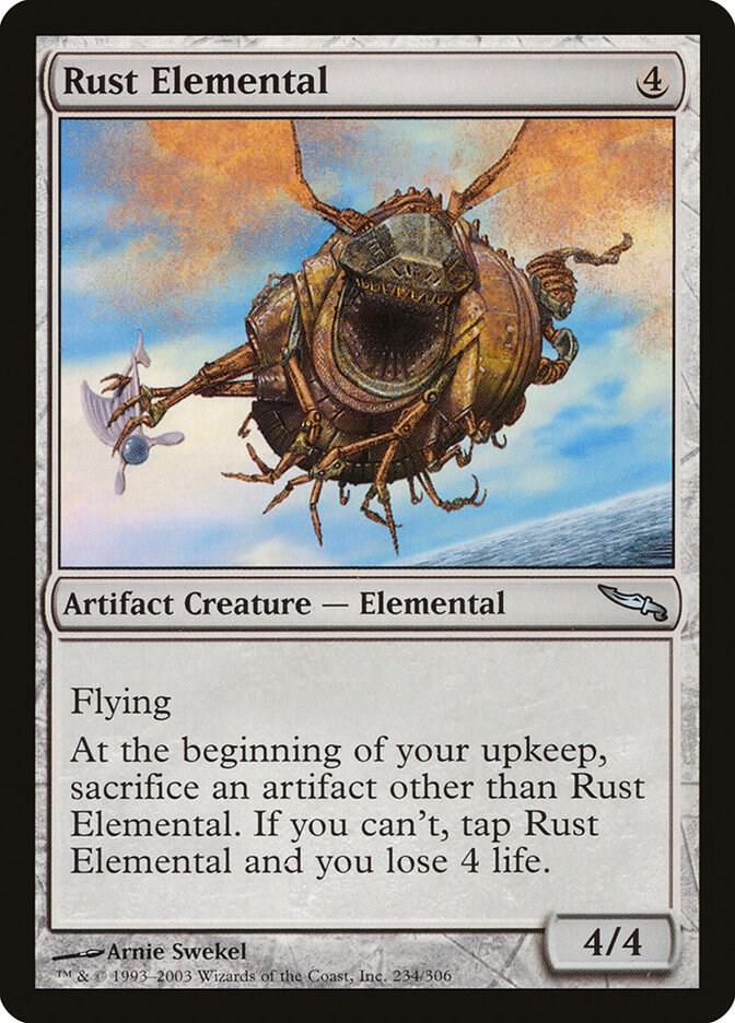 Rust Elemental 234 card from Mirrodin