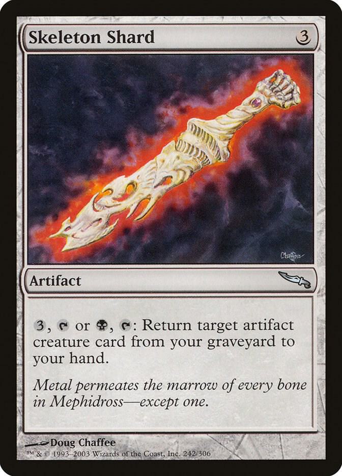 Skeleton Shard 242 card from Mirrodin