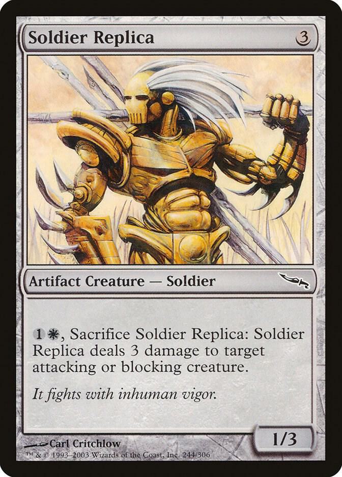 Soldier Replica 244 card from Mirrodin