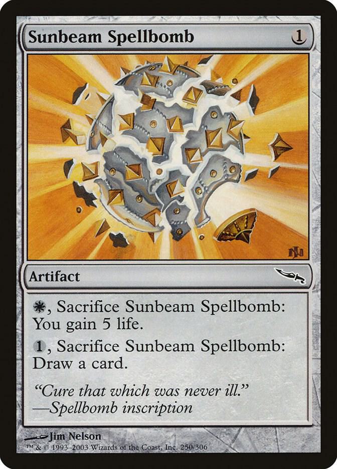 Sunbeam Spellbomb 250 card from Mirrodin