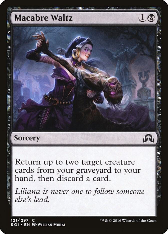 Macabre Waltz 121 card from Shadows over Innistrad