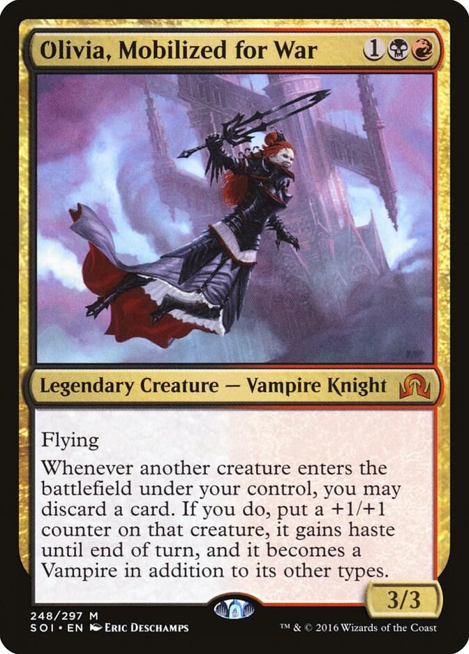 Olivia, Mobilized for War 248 card from Shadows over Innistrad