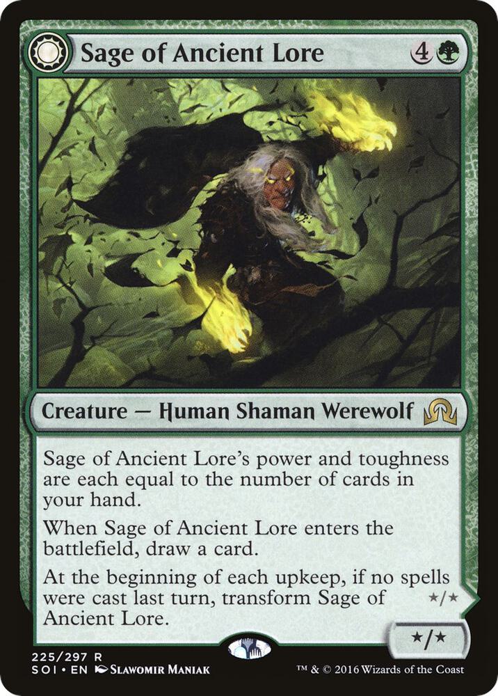 Sage of Ancient Lore 225 card from Shadows over Innistrad