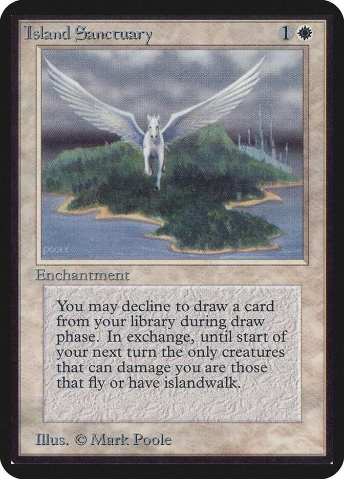 Island Sanctuary card from Alpha Edition