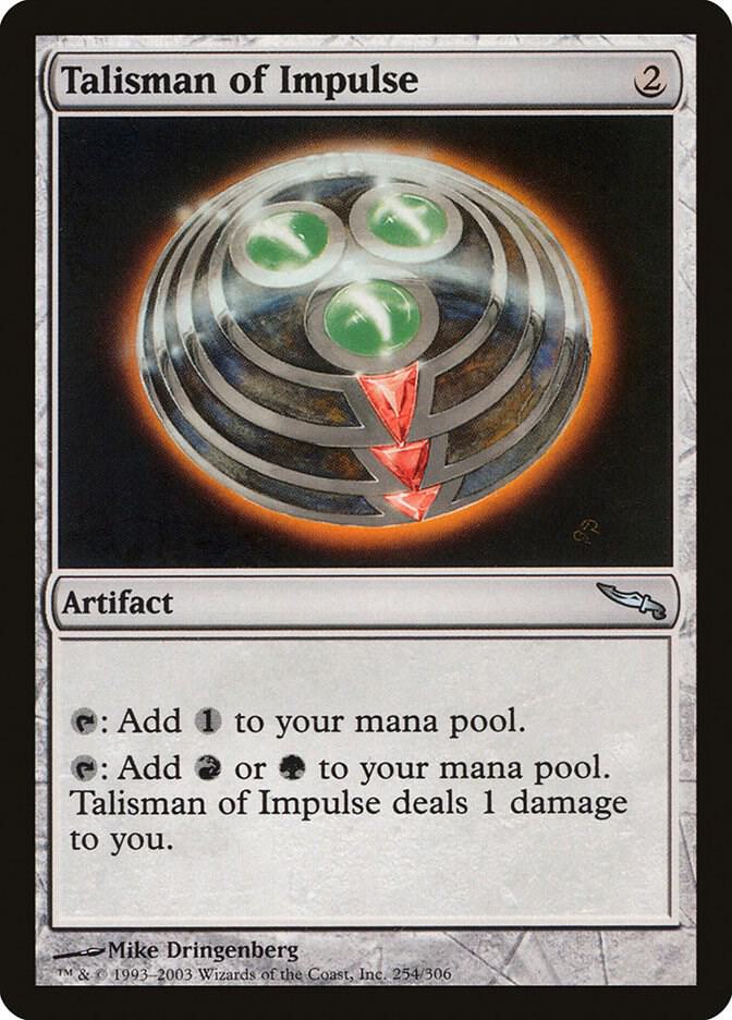 Talisman of Impulse 254 card from Mirrodin