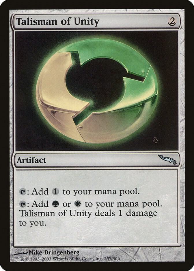 Talisman of Unity 257 card from Mirrodin