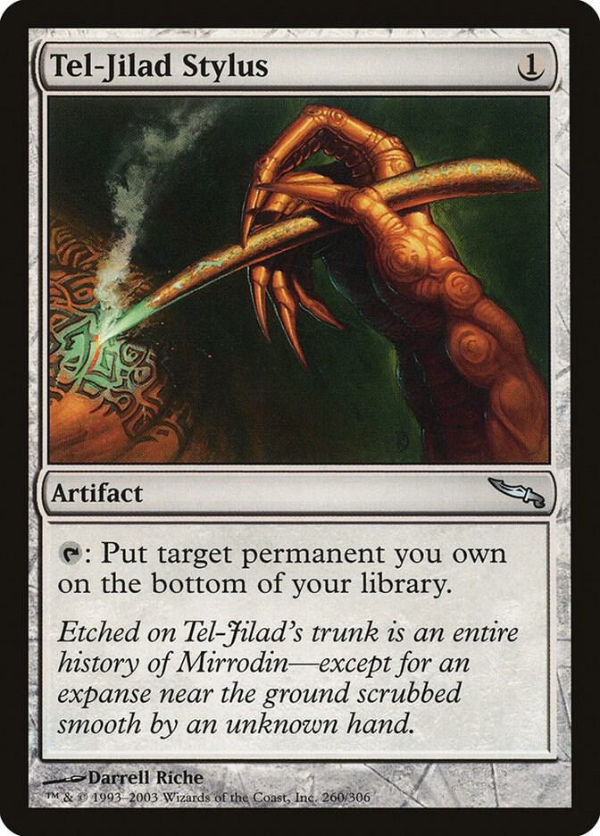 Tel-Jilad Stylus 260 card from Mirrodin
