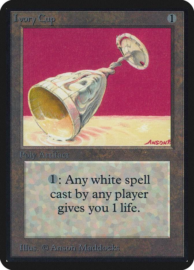 Ivory Cup card from Alpha Edition