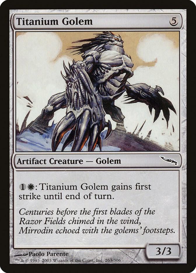 Titanium Golem 263 card from Mirrodin
