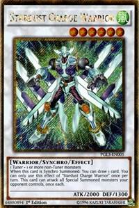 Stardust Charge Warrior PGL3-EN005 card from Premium Gold: Infinite Gold