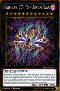 Number 77: The Seven Sins PGL3-EN011 card from Premium Gold: Infinite Gold