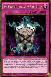 The Phantom Knights of Tomb Shield PGL3-EN017 card from Premium Gold: Infinite Gold