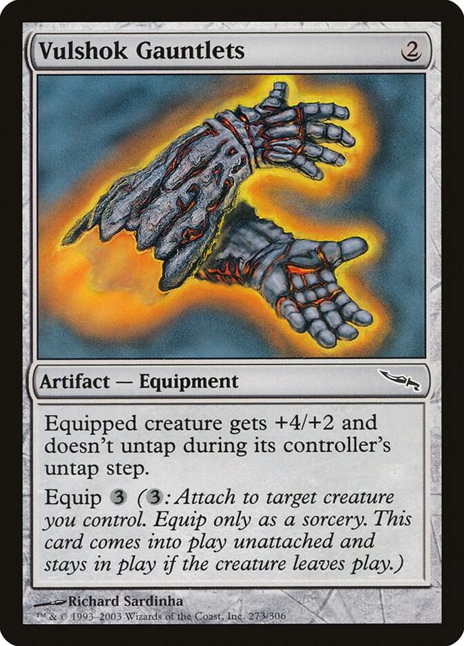 Vulshok Gauntlets 273 card from Mirrodin