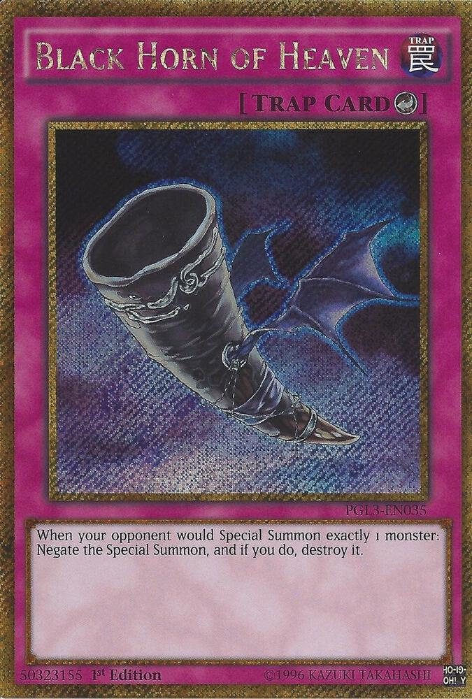 Black Horn of Heaven PGL3-EN035 card from Premium Gold: Infinite Gold