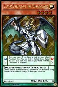 Luster Pendulum, the Dracoslayer PGL3-EN055 card from Premium Gold: Infinite Gold