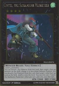 Castel, the Skyblaster Musketeer PGL3-EN076 card from Premium Gold: Infinite Gold
