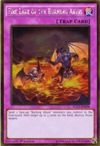 Fire Lake of the Burning Abyss PGL3-EN098 card from Premium Gold: Infinite Gold