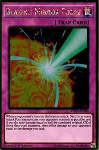 Blazing Mirror Force PGL3-EN100 card from Premium Gold: Infinite Gold