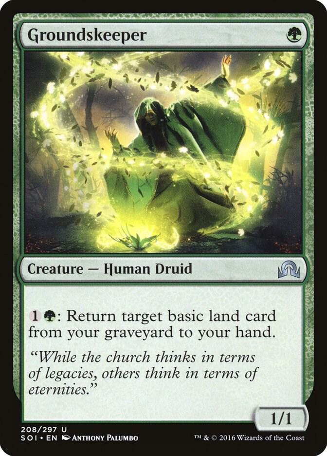 Groundskeeper 208 card from Shadows over Innistrad