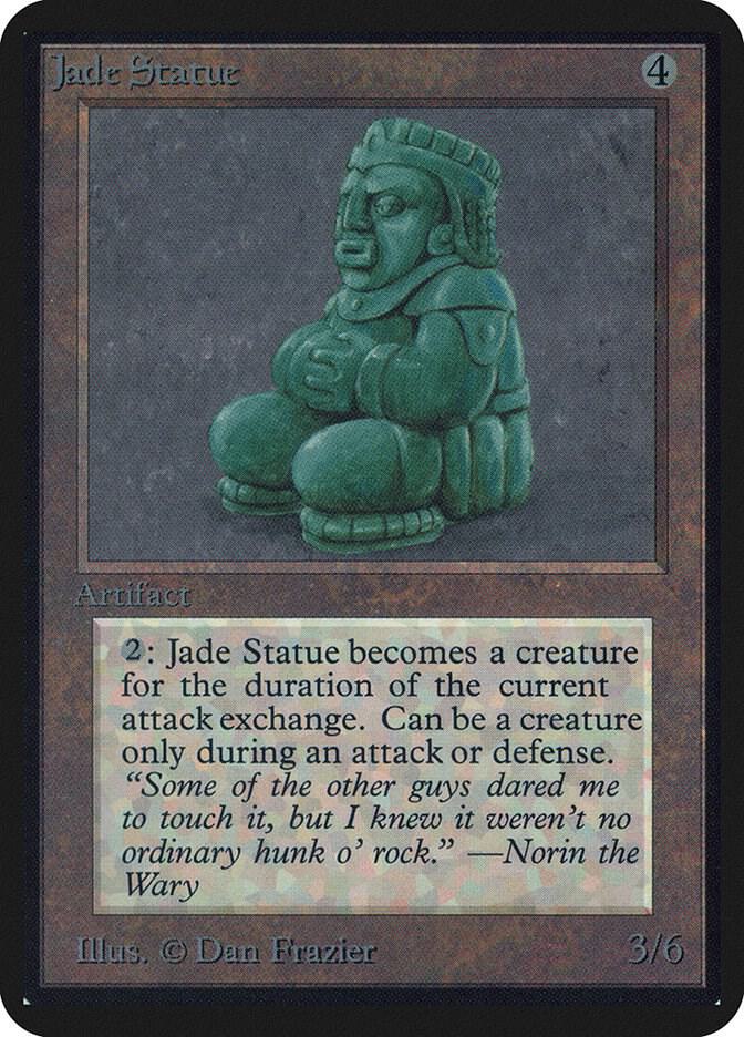 Jade Statue card from Alpha Edition