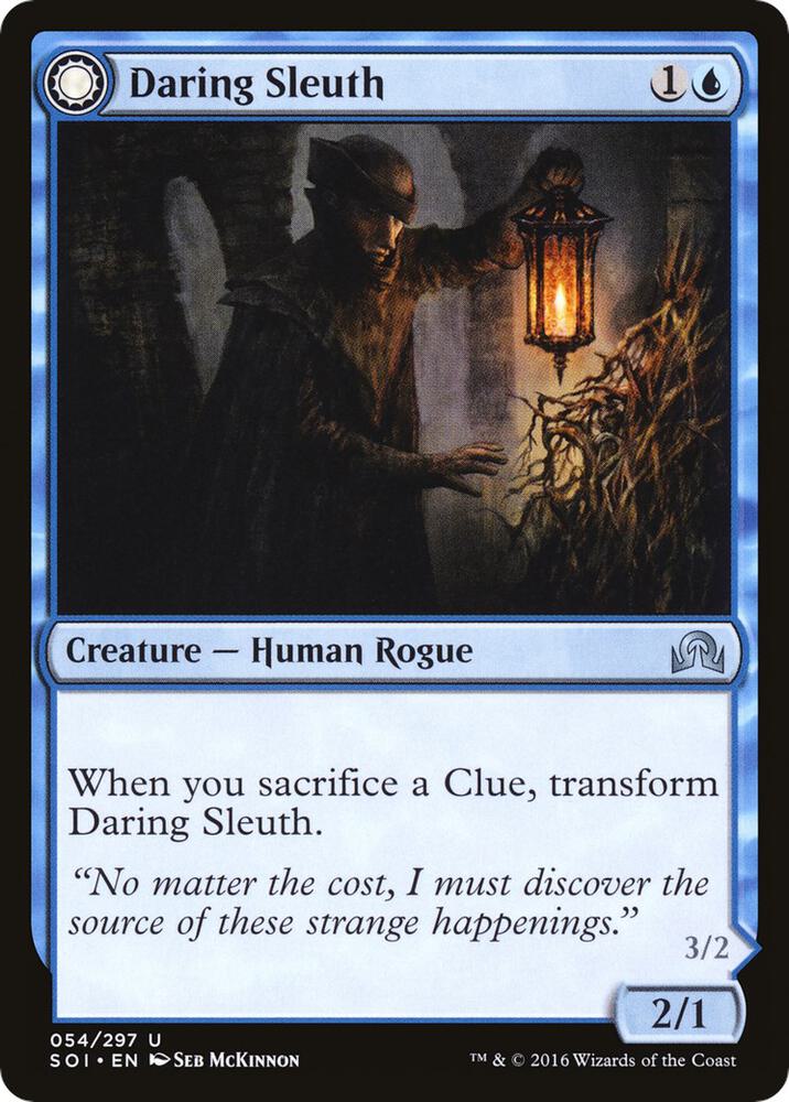 Daring Sleuth 54 card from Shadows over Innistrad