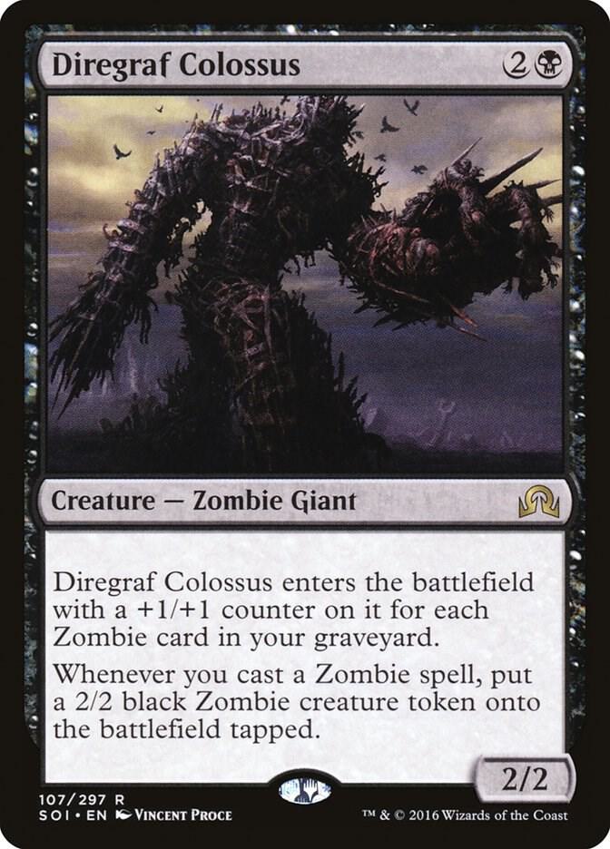 Diregraf Colossus 107 card from Shadows over Innistrad