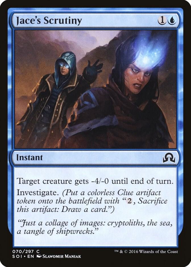 Jace's Scrutiny 70 card from Shadows over Innistrad